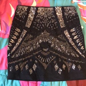 NWT express sequin mini skirt